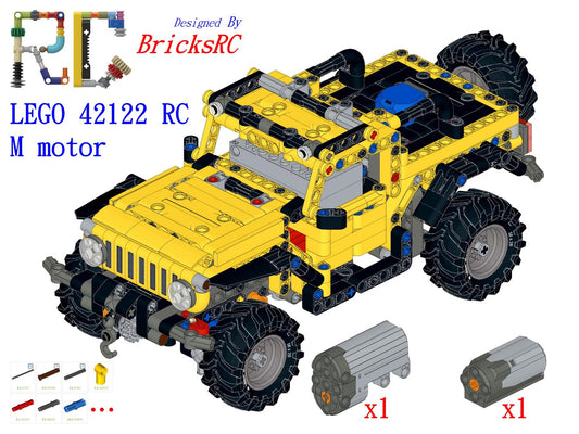 [Instrucciones] Motorizar LEGO 42122 Jeep Wrangler (conducción a motor M)