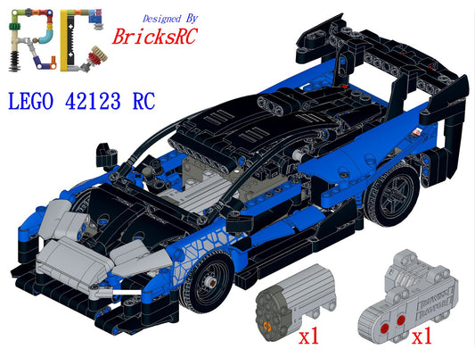 [Instructions] Motorize LEGO 42123 McLaren Senna GTR(BuWizz[CaDA Buggy] Motor Driving)