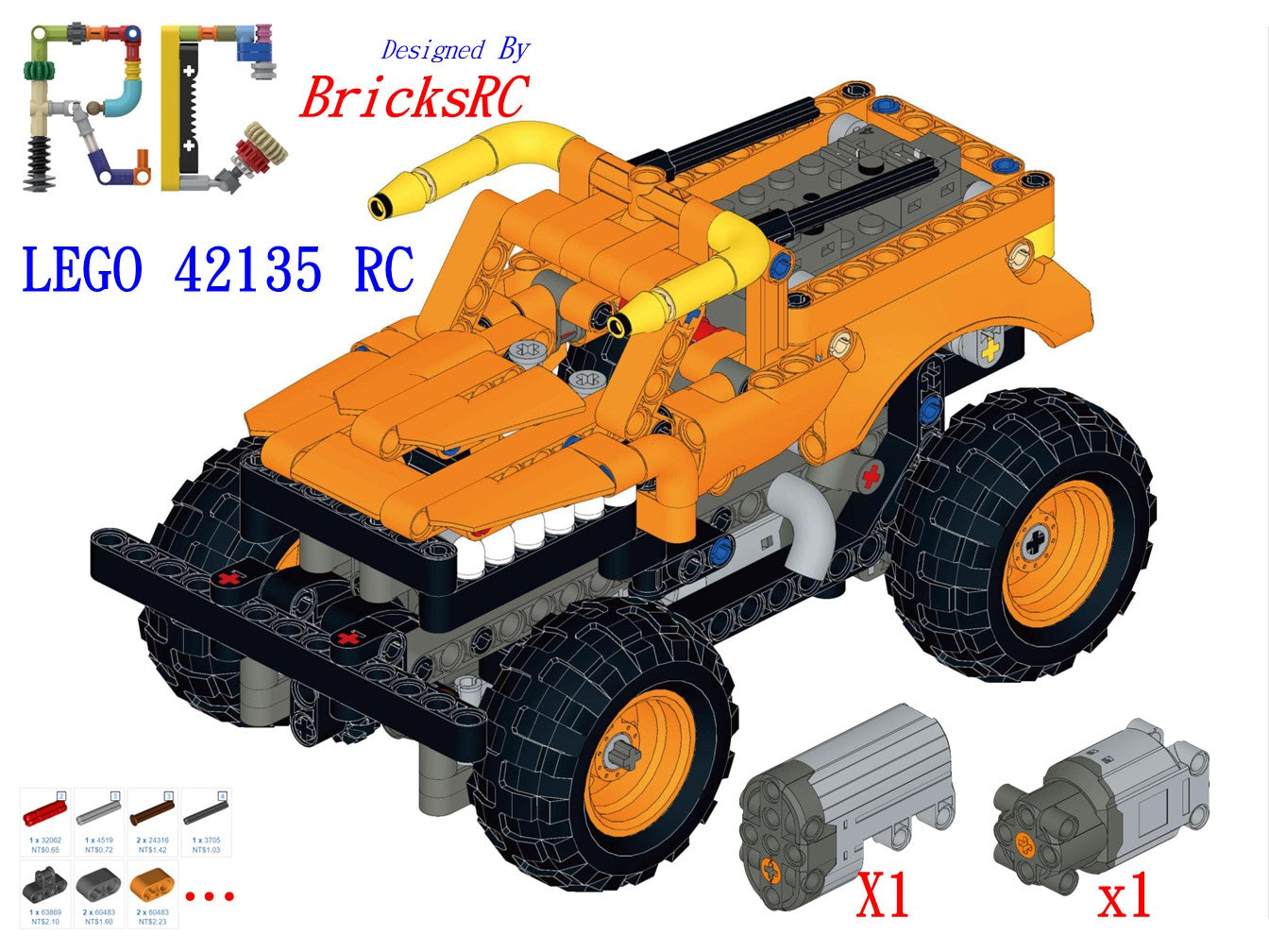 [Instrucciones] Motoriza el LEGO 42135 Monster Jam El Toro Loco