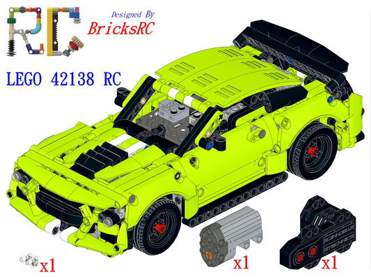 [Instructions] Motorize LEGO 42138 Ford Mustang Shelby GT500(Buggy Motor Driving)