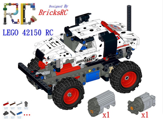 [Instrucciones] Motorizar LEGO 42150 Monster Jam Monster Mutt Dalmatian