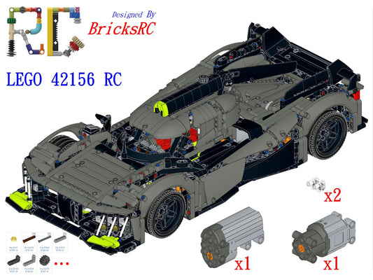 [Instrucciones] Motoriza el Hypercar Híbrido LEGO 42156 Peugeot 9X8 Le Mans