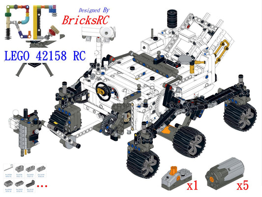 [Instrucciones] Motorizar LEGO 42158 NASA Mars Rover Perseverance