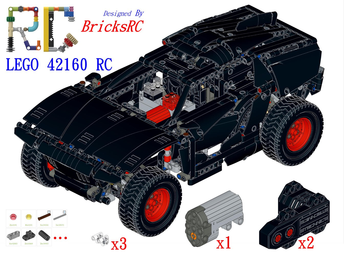 [Instrucciones] Motorizar LEGO 42160 Audi RS Q e-tron