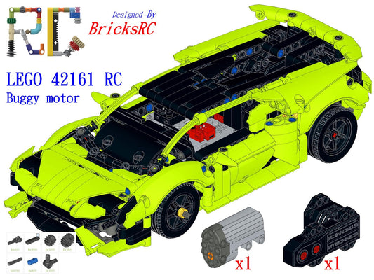 [Instructions] Motorize LEGO 42161/42196 Lamborghini Huracán Tecnica (Buggy Motor Driving)