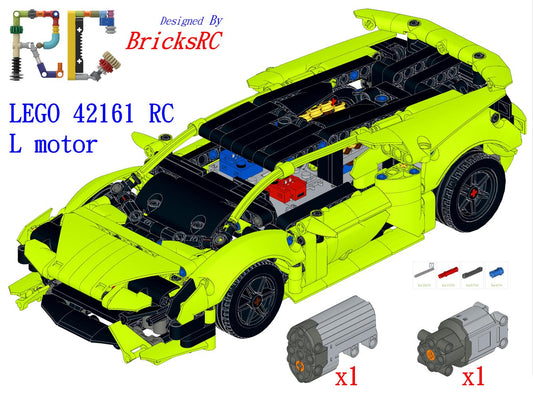 [Instructions] Motorize LEGO 42161/42196 Lamborghini Huracán Tecnica (L Motor Driving)