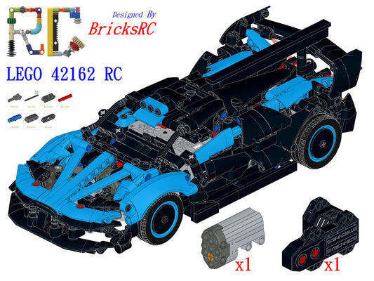 [Instructions] Motorize LEGO 42162/42151 Bugatti Bolide Agile Blue