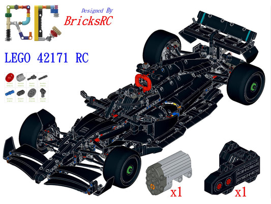 [Anleitung] Motorisieren Sie LEGO 42171 Mercedes-AMG F1 W14 E Performance (Buggy-Motorfahren)