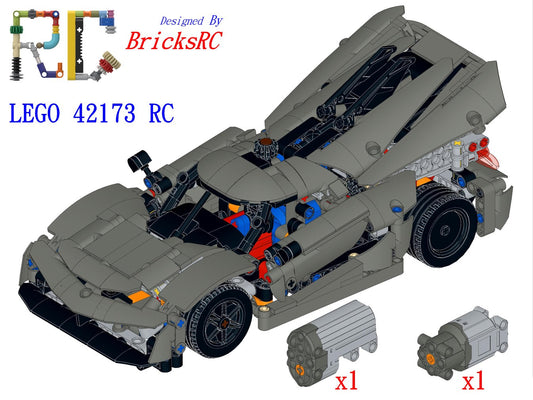 [Instructions] Motorize LEGO 42173/42184 Koenigsegg Jesko Absolut(No parts required)