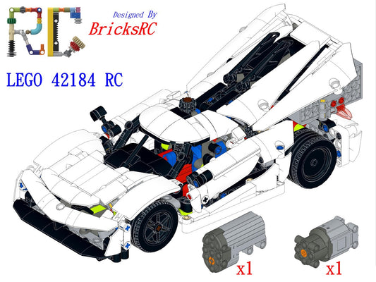 [Instructions] Motorize LEGO 42184/42173 Koenigsegg Jesko Absolut White Hypercar(No parts required)