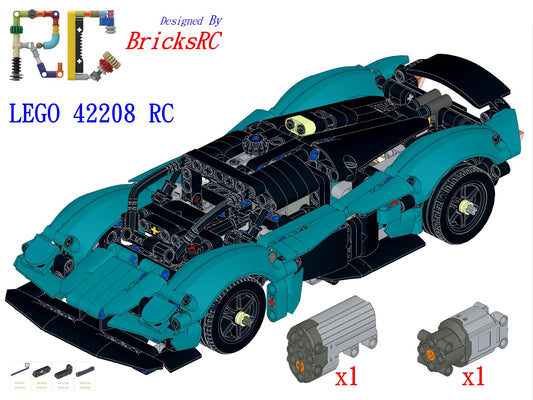 [Instructions] Motorize LEGO 42208 Aston Martin Valkyrie(L Motor Driving)