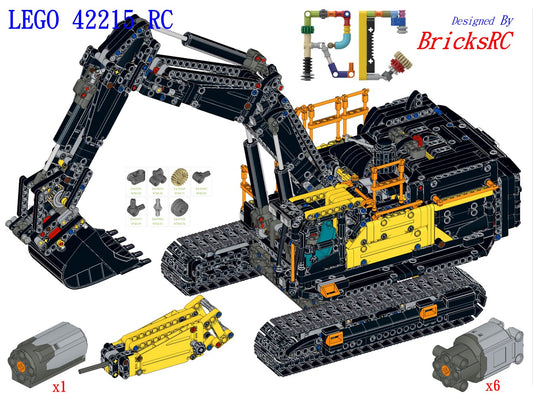 [Instructions] Motorize LEGO 42215 Volvo EC500 Hybrid Excavator