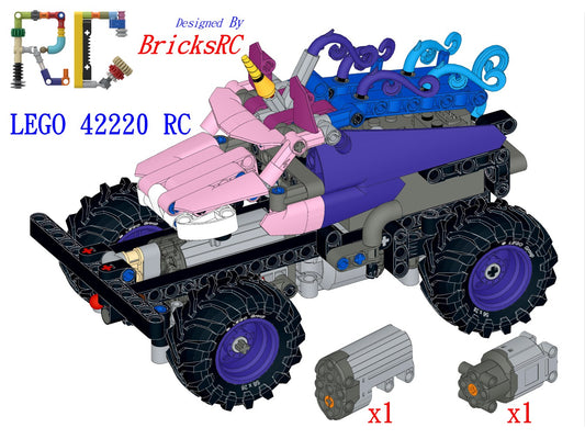 [Instructions] Motorize LEGO 42220 Monster Jam Sparkle Smash