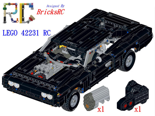 [Instructions] Motorize LEGO 42231 Fast and Furious Dodge Charger R/T Car(Buggy[BuWizz] Motor*1 Driving)