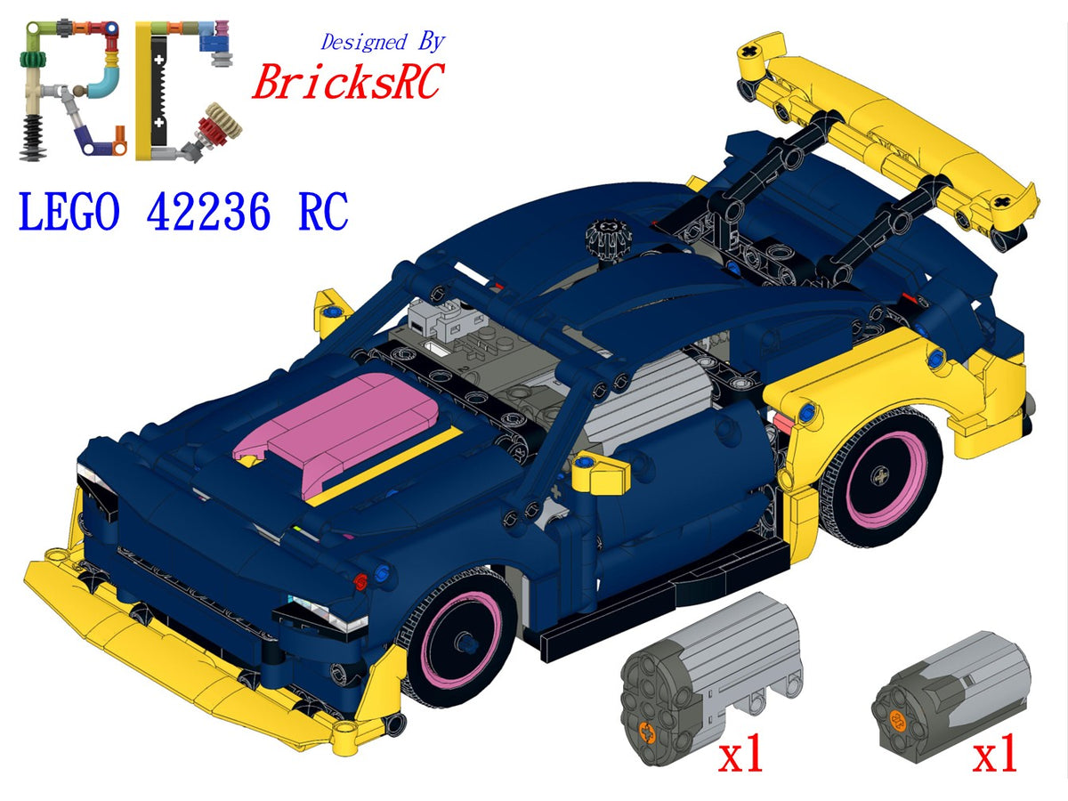 [Instructions] Motorize LEGO 42236 Custom Garage Ford Mustang GT Car(M Motor*1 Driving)