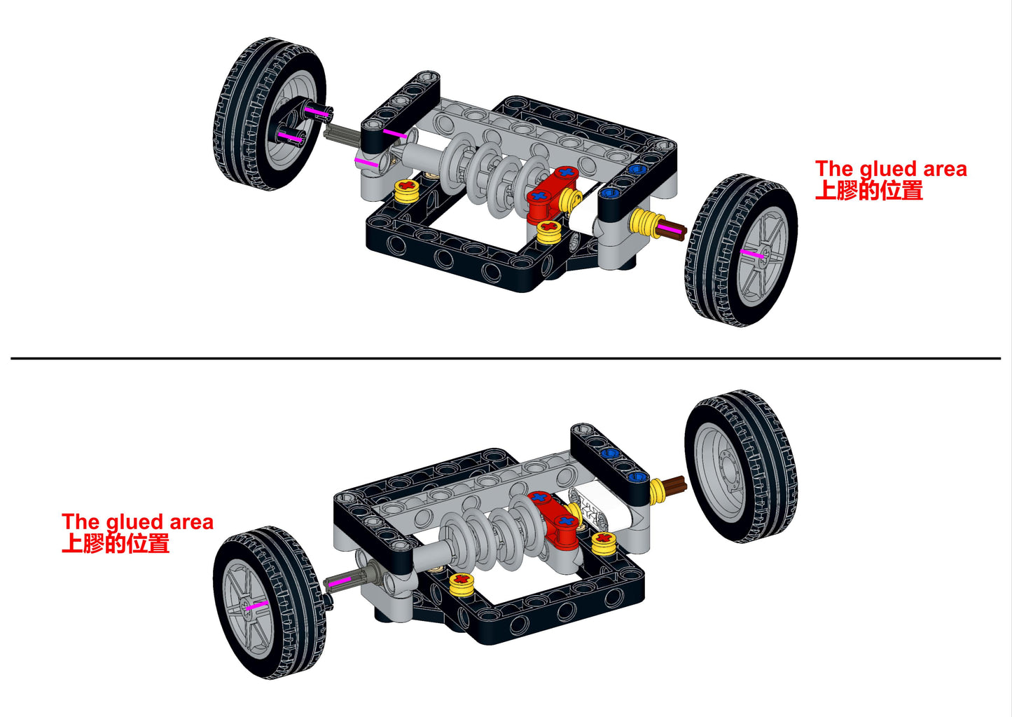 [Instructions] Motorize LEGO 42229 Fast and Furious Mitsubishi Eclipse Car (BuWizz[CaDA Buggy] Motor Driving)